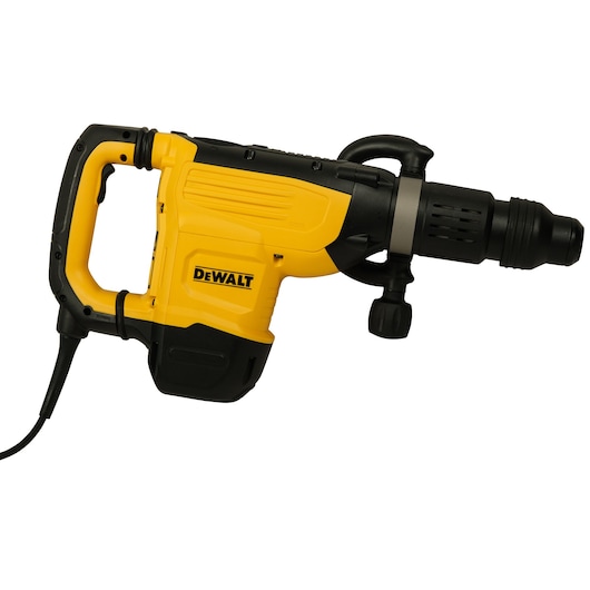 A yellow and black DEWALT electric demolition hammer, model D25893K, shown against a white background.