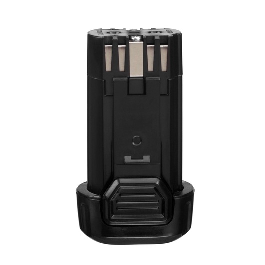 A black DEWALT battery pack, model DCB080, shown standing upright on a white background.