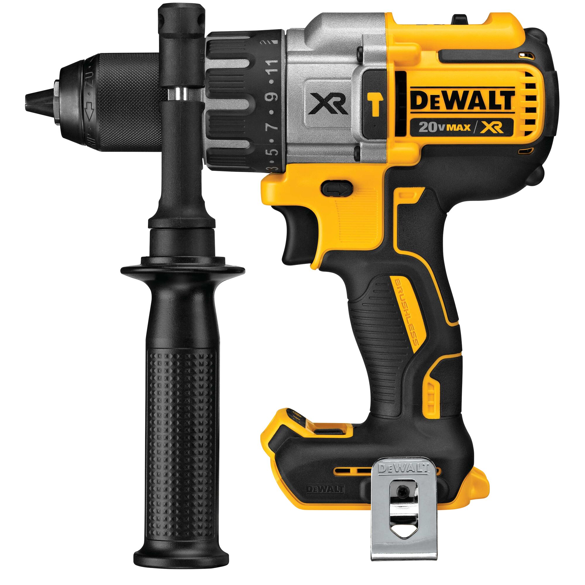 20V MAX Brushless 3 Speed Hammer Drill Driver Bare Unit DEWALT