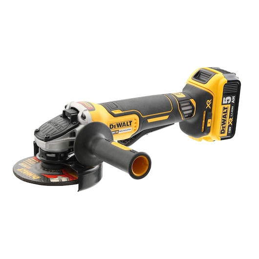 18V Brushless 125mm Angle Grinder with Paddle Switch (Bare)