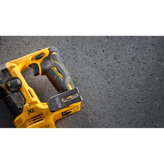 Light weight Design feature of Brushless 9 sixteenth inch S D S PLUS Rotary Hammer Bare Tool.