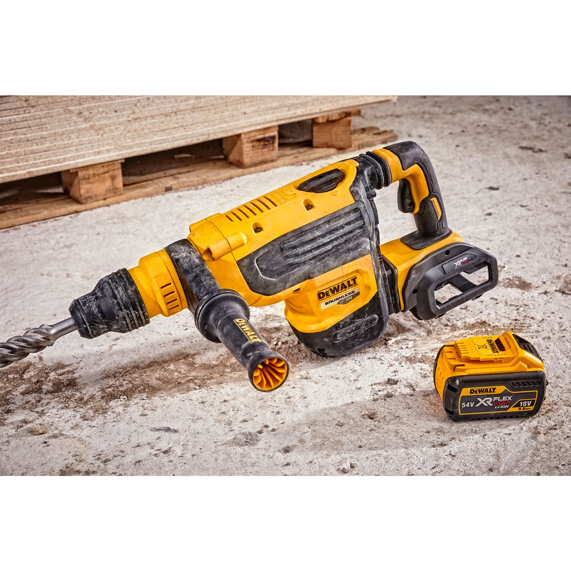 54V XR FLEXVOLT 48mm SDS-Max Hammer Drill - Bare Unit | DEWALT