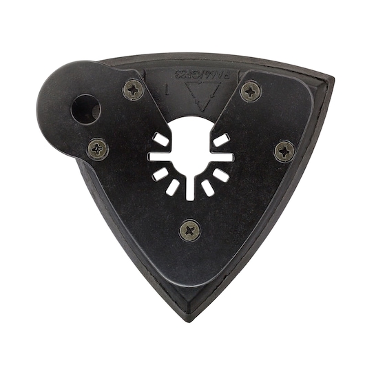 DEWALT accessory for photography, SKUs DCS355N-XJ, DCS355N, triangular black attachment part.