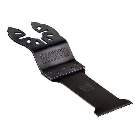 DEWALT accessory blade for DCS355N-XJ, DCS355N. Photography category. Black, branded tool part.