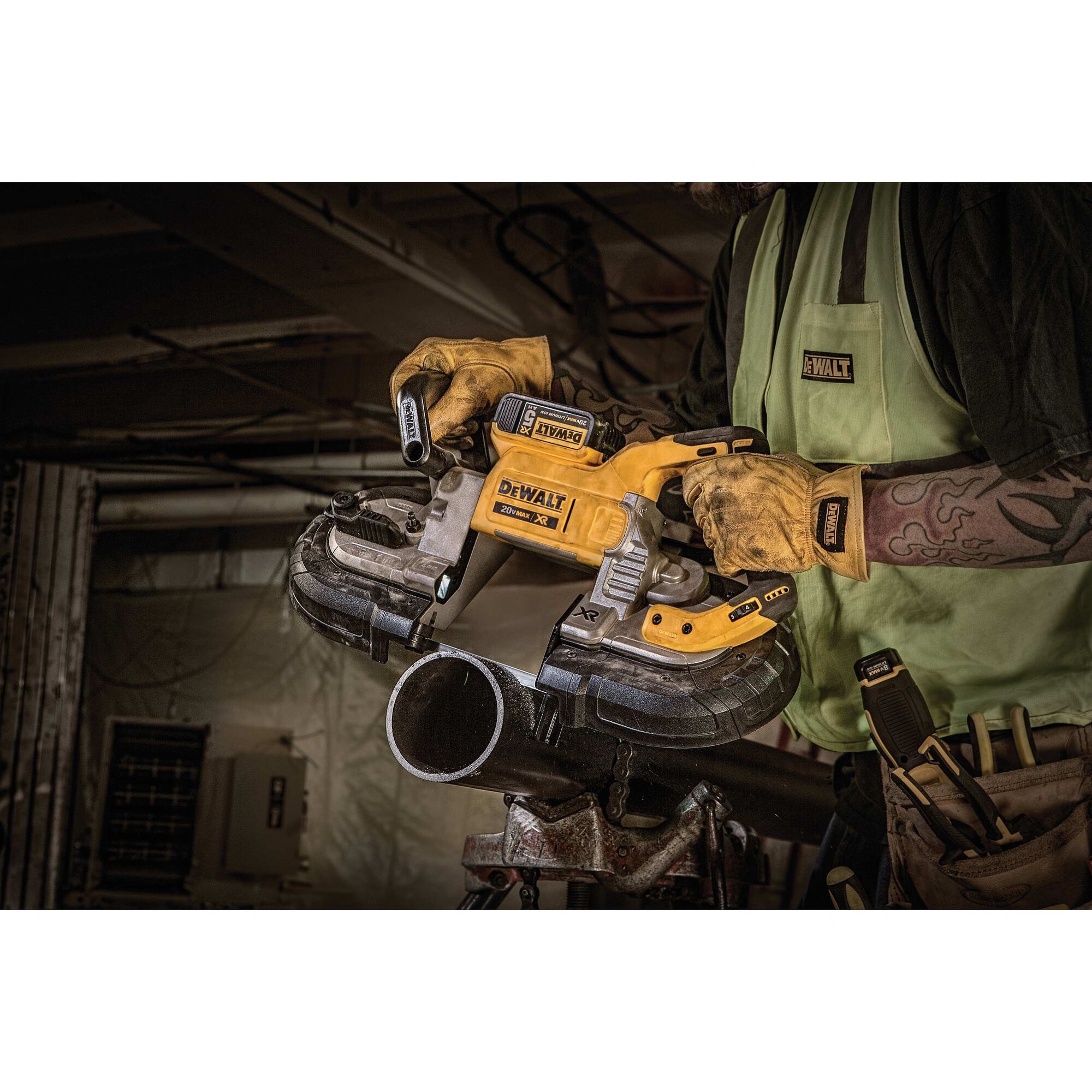 Dewalt cordless best sale portable band saw