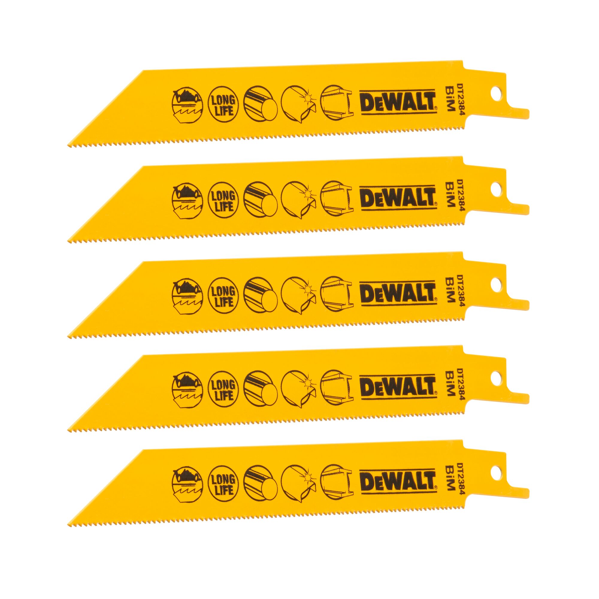 Dewalt DT2345-QZ Straight Saw Blade BIM 152 mm 10 TPI Metal