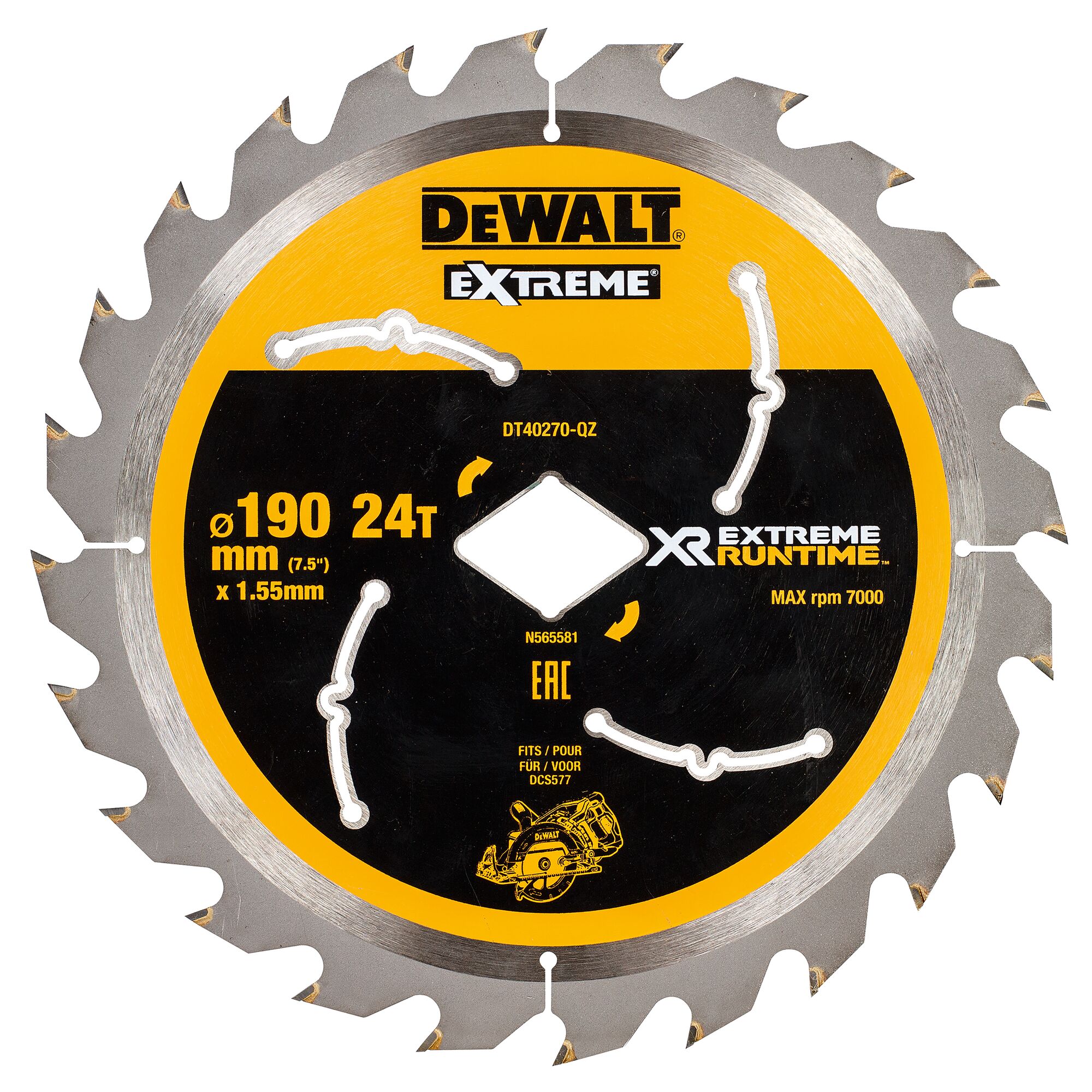 Dewalt circular 2024 saw 190mm