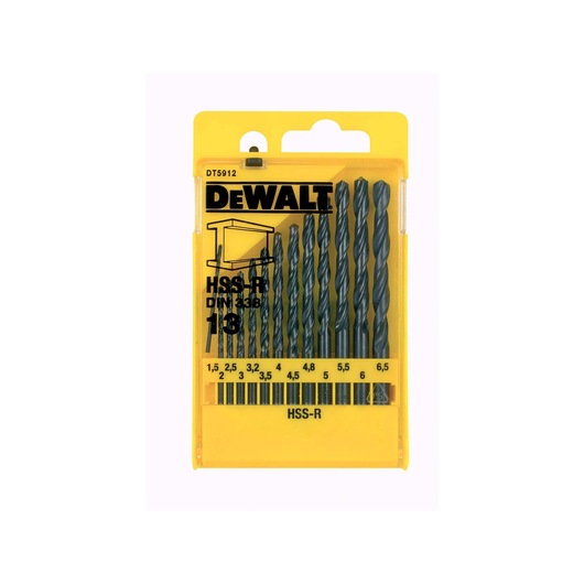 13PC METAL DRILL BIT HSS R SET DEWALT