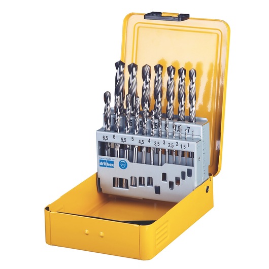 DEWALT DT5923, DT5923-QZ drill bit set in yellow box for photography category.