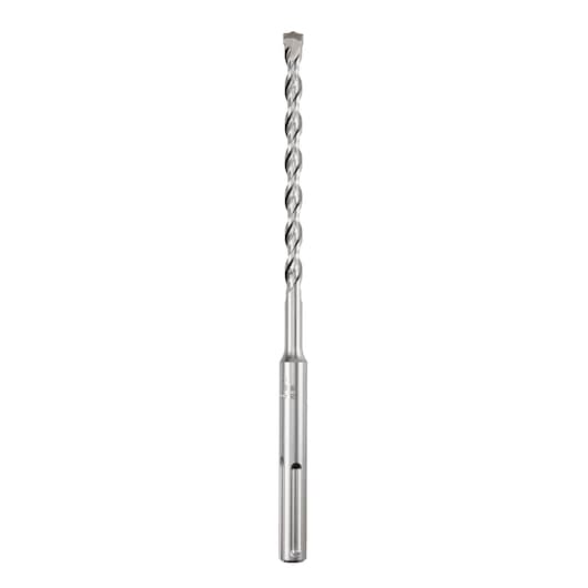 A single long SDS-plus masonry drill bit with a spiral design and carbide tip, designed for use with rotary hammer drills.