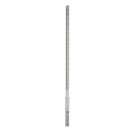 A DEWALT DT60810 long, spiral SDS drill bit with a silver finish shown on a white background.