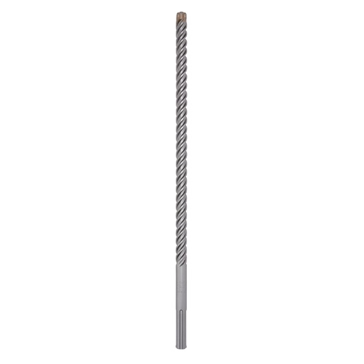 A single long DEWALT SDS-Max masonry drill bit with a twisted shaft and carbide tip, designed for heavy-duty drilling into concrete or stone.