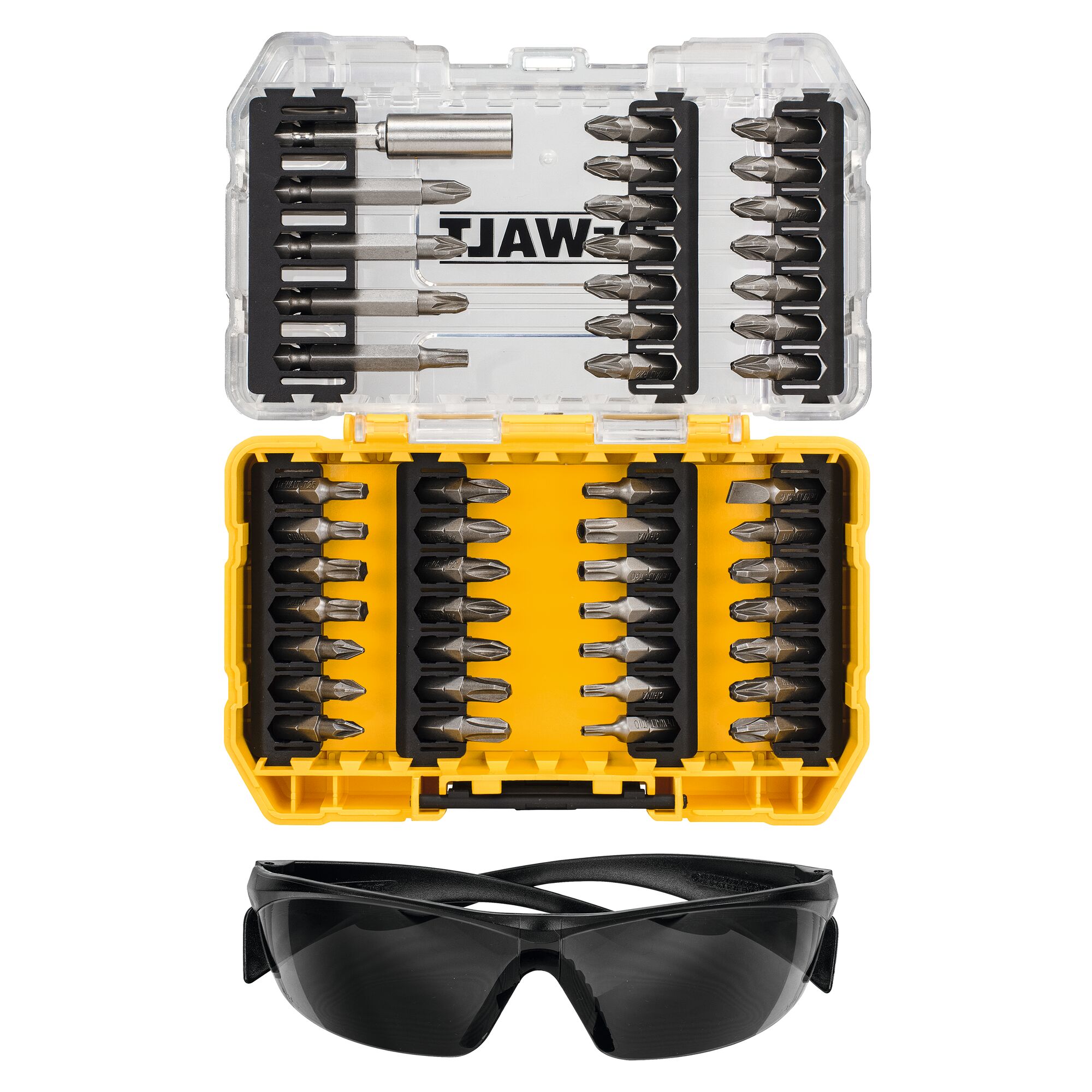 ウィズアウト 7点セット Screwdriving Set & Safety Glasses (47 pc) | DEWALT