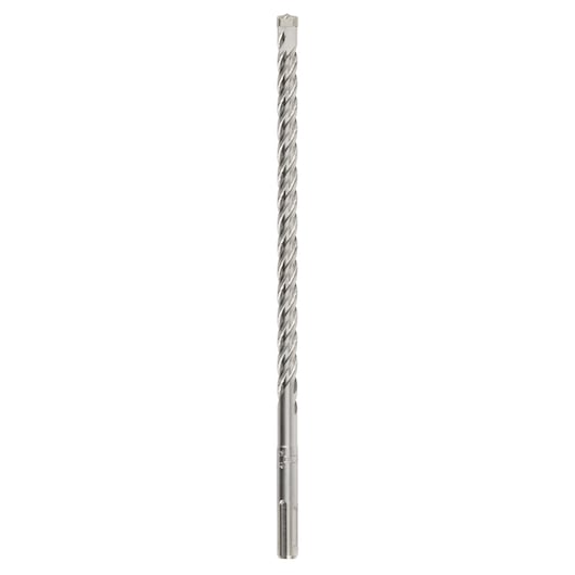 A single long masonry drill bit with an SDS-plus shank, featuring a spiral flute design, isolated on a white background.