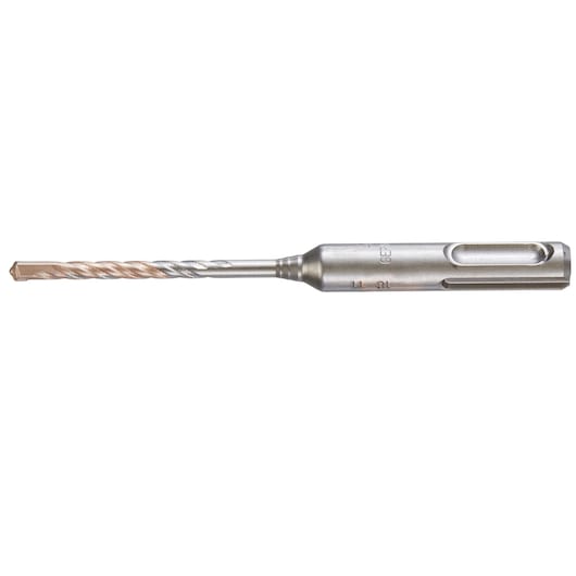 A DEWALT DT9502 SDS-Plus masonry drill bit with a spiral flute design, photographed on a white background.