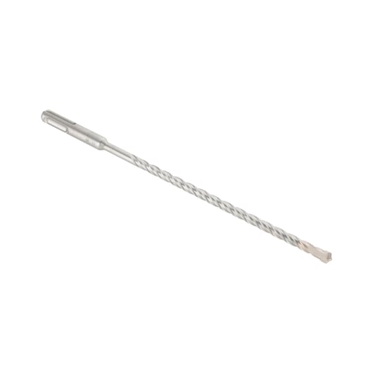 A single SDS-plus masonry drill bit with a spiral flute and carbide tip, designed for hammer drills, shown against a white background.