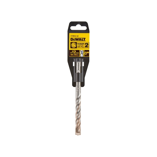 DEWALT DT9552 SDS-Plus Extreme 2 masonry drill bit, 12mm x 160mm, in retail packaging.