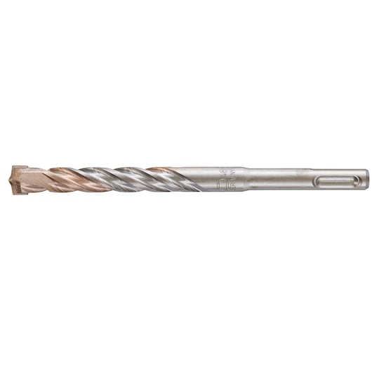 A DEWALT DT9560 masonry drill bit with a spiral fluted design and a SDS shank, designed for drilling in concrete and stone.