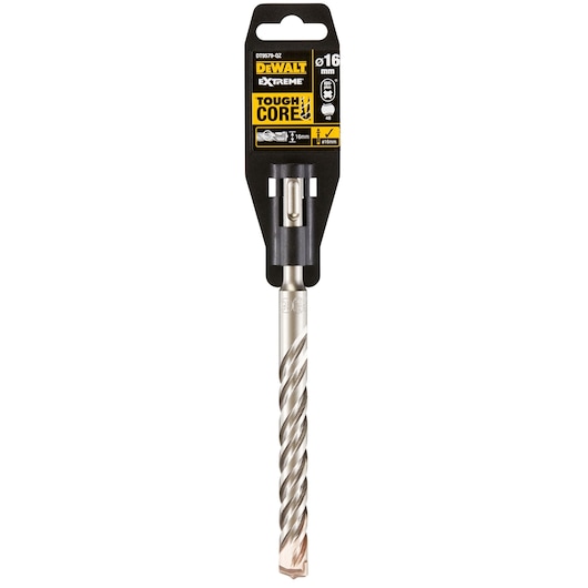 A DEWALT Extreme ToughCore drill bit, model DT9579, 16mm in diameter, shown in its original packaging.