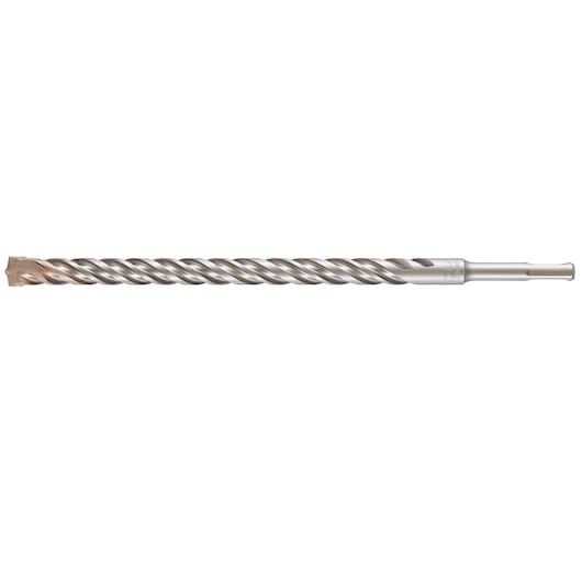 A DEWALT DT9581 SDS-Plus masonry drill bit with a carbide tip and spiral flute design, used for drilling into concrete and masonry surfaces.