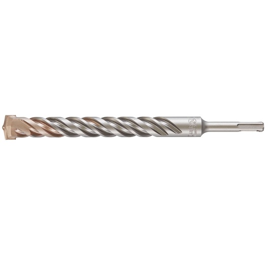 A DEWALT SDS-Plus masonry drill bit with a spiral flute design and a solid carbide tip, model DT9609, designed for use with hammer drills.