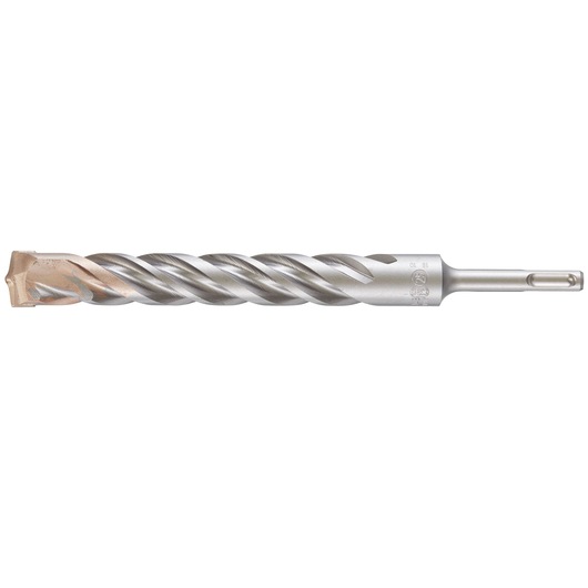 A DEWALT DT9611 SDS-Plus rotary hammer drill bit with a spiral flute and carbide tip, designed for drilling into concrete and masonry surfaces.
