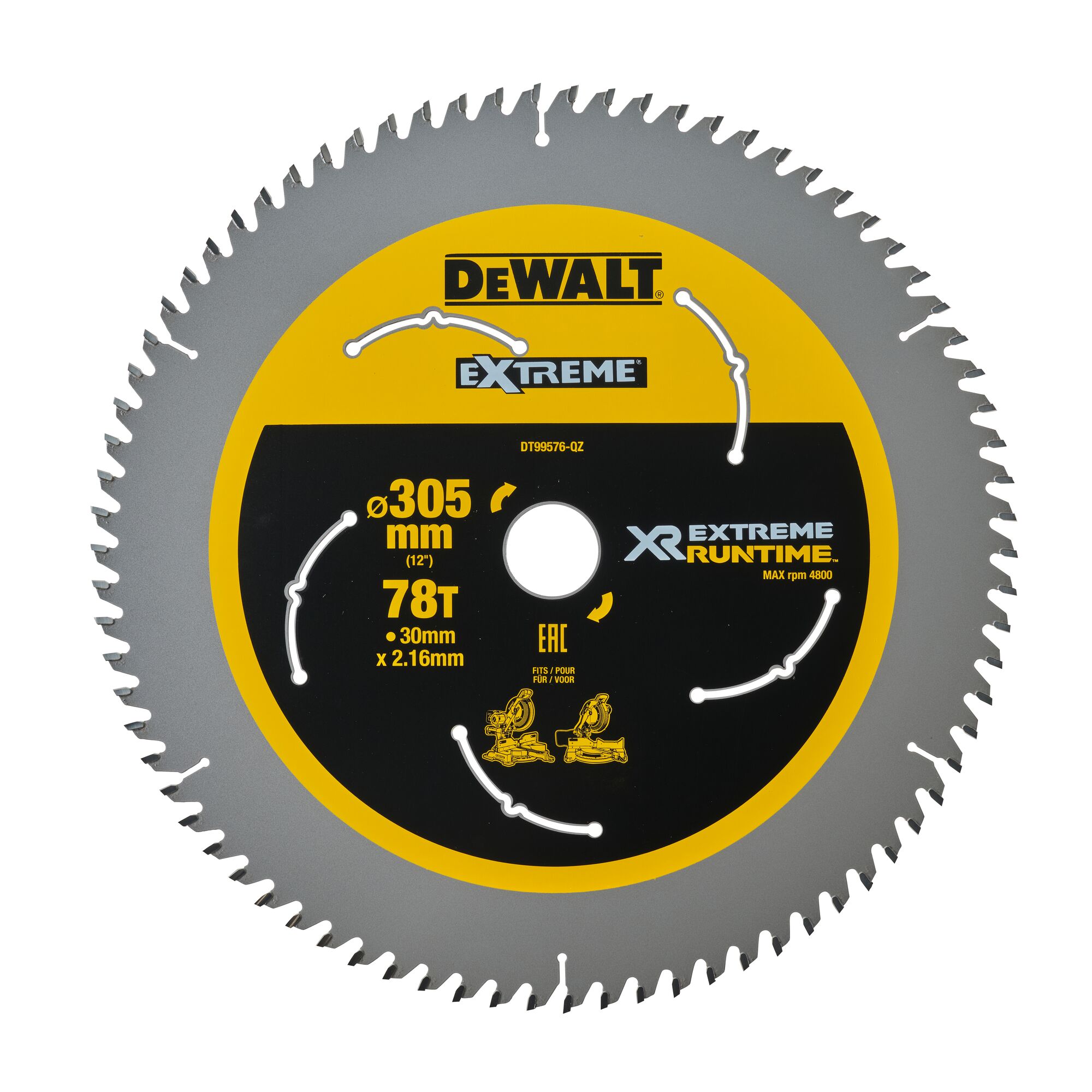 Circular Saw Blades XR FV 305 x 30mm 78T | DEWALT