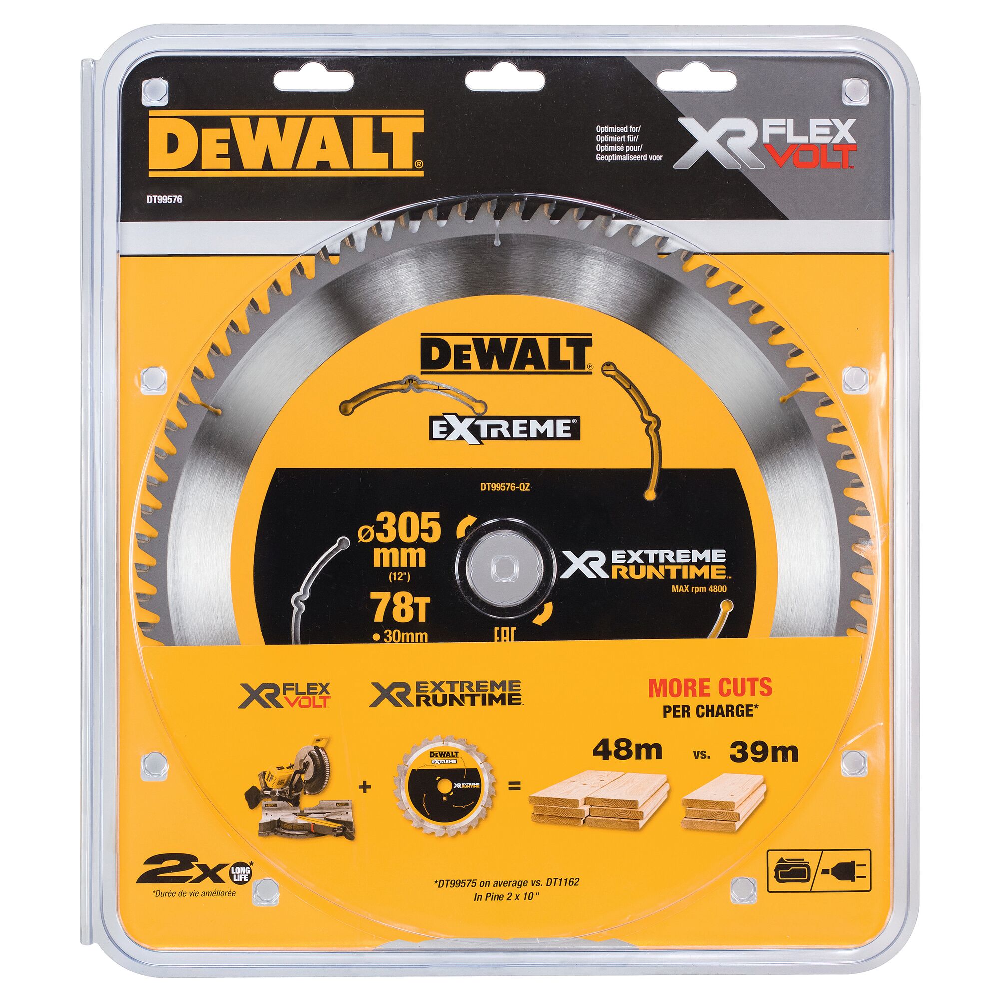 Circular Saw Blades XR FV 305 x 30mm 78T | DEWALT