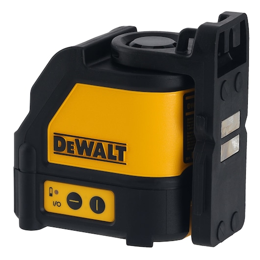 DEWALT DW088K yellow and black self-leveling line laser for photography and construction use.