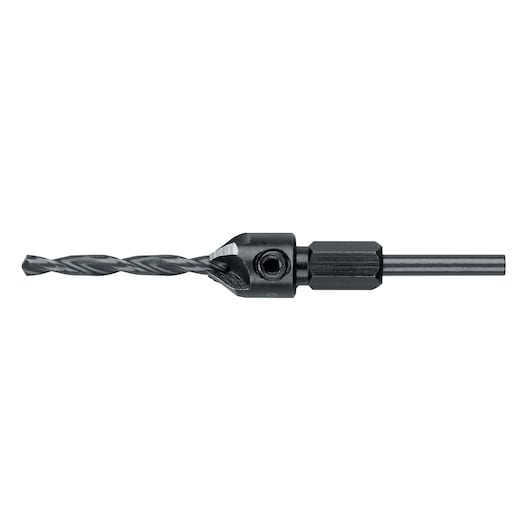 A DEWALT DW2712 drill bit with a hex shank and a twist design, photographed on a white background.