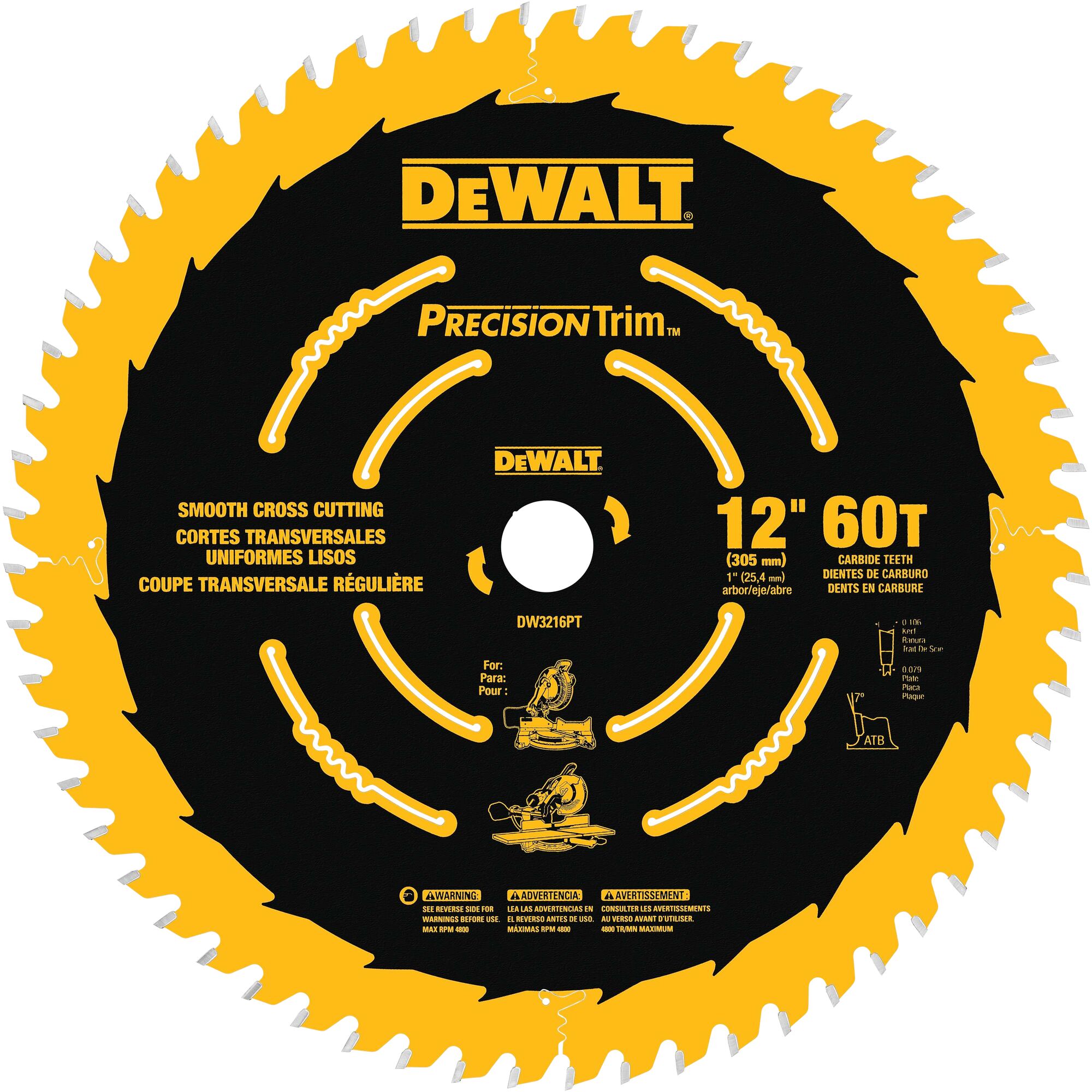 Dewalt dwa1612cmb circular saw best sale blade set