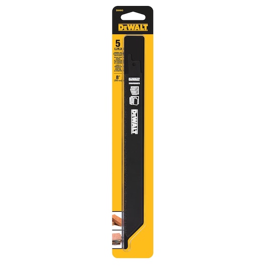 8 inch Abrasive Carbide grit reciprocating saw blades in plastic packaging.