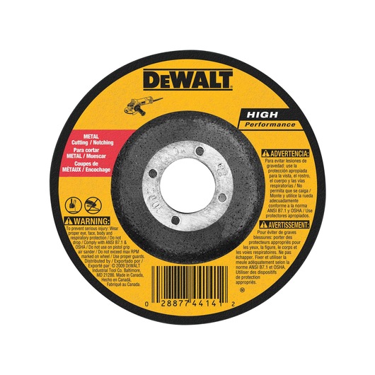 High performance cutting and notching wheel.