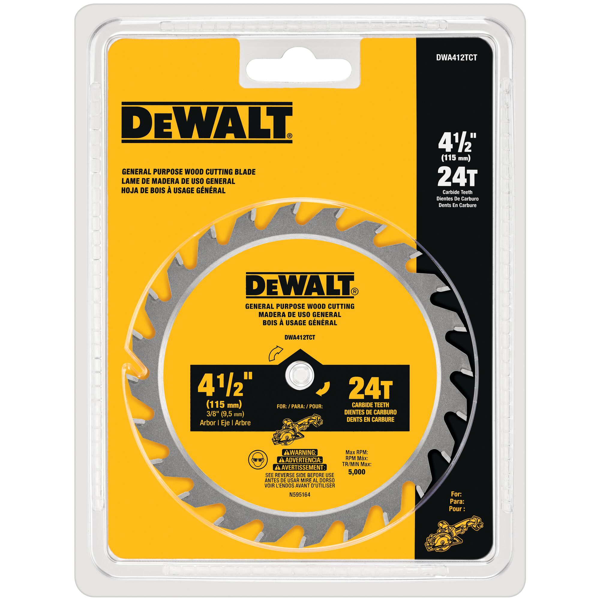 4 1 2 IN Circular Saw Blade DEWALT