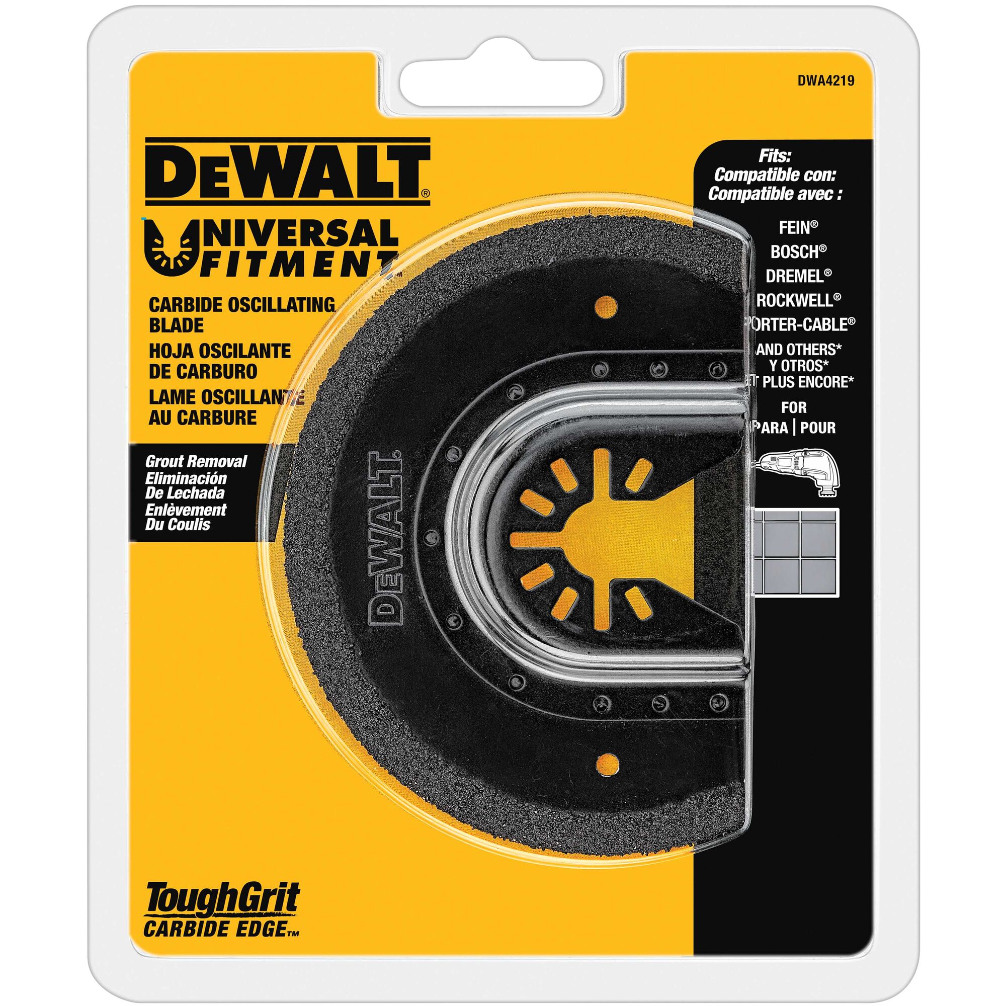 Oscillating Carbide Grout Removal Blade DEWALT