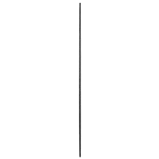 A single straight round metal file bar shown vertically against a white background.