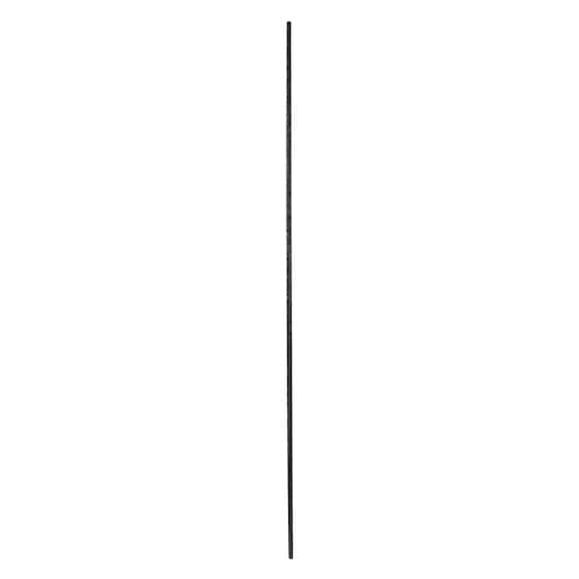 A single thin, straight, black rod or file against a white background.