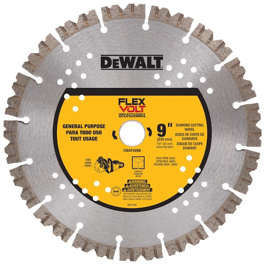 FLEXVOLT DIAMOND CUTTING WHEEL.