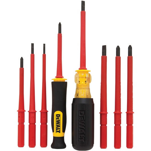 Insulated Vinyl Grip Screwdriver Set.