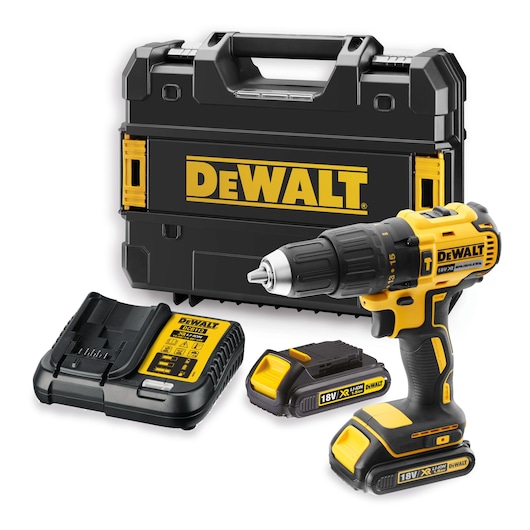 18V XR Brushless Hammer Drill Driver - 2 X 1.5Ah Batteries