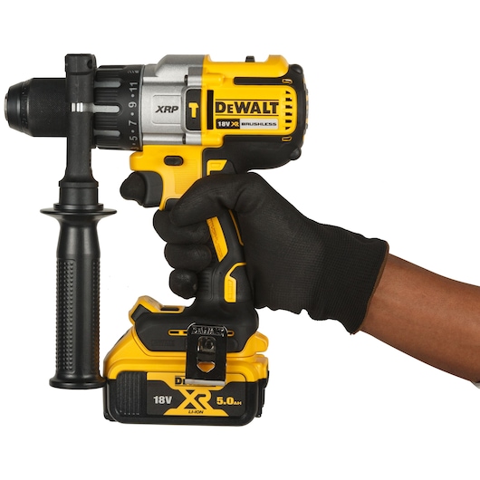 18V XR Brushless Premium Hammer Drill Driver - 2 X 5Ah Batteries
