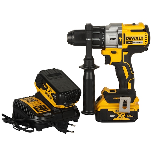 18V XR Brushless Premium Hammer Drill Driver - 2 X 5Ah Batteries