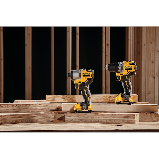12V XR Brushless Compact Impact Driver - 2 X 2Ah