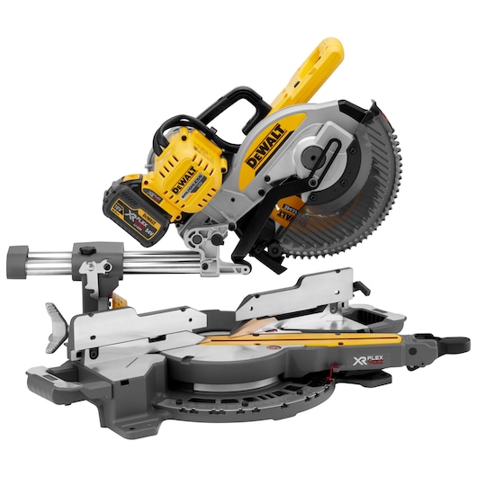 60V MAX FLEXVOLT 10-inch Double Bevel Sliding Miter Saw(6Ah Batteries)