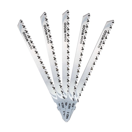 87mm T-Shank HCS Jigsaw Blade Wood (T301CD) (5 Pk)