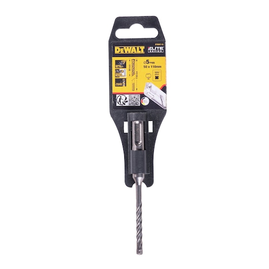 Elite SDS Plus 5mm dia drill bit in hanging pack