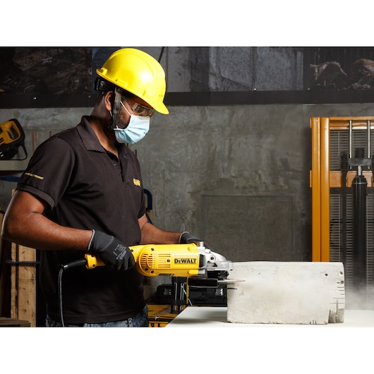 2200W 9-inch Angle Grinder with Trigger Switch