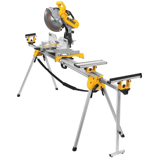 Miter saw of Heavy duty miter saw stand extended.