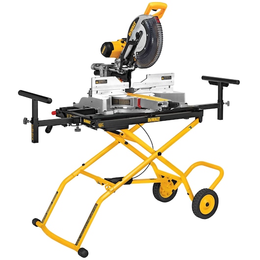 Miter Saw of Rolling miter saw stand.